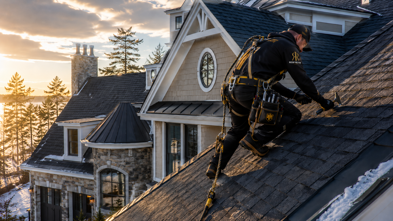 Asphalt shingle roof replacement