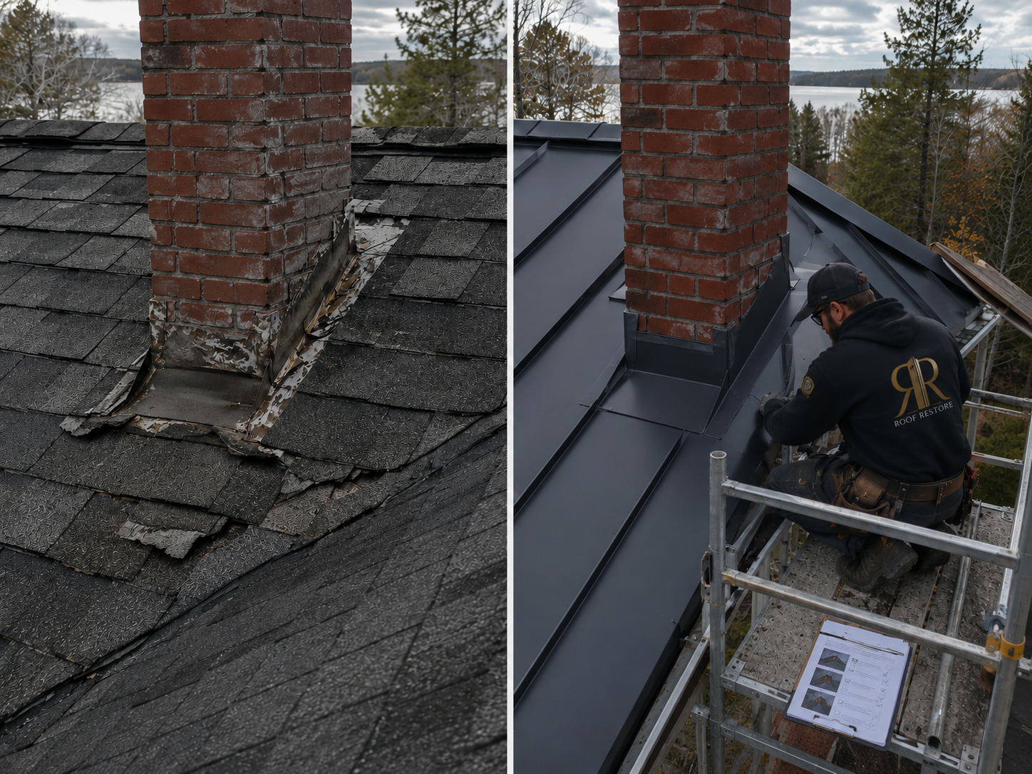 Standing seam metal roof
